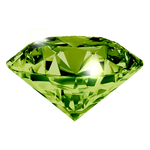 Green diamond PNG image-6698